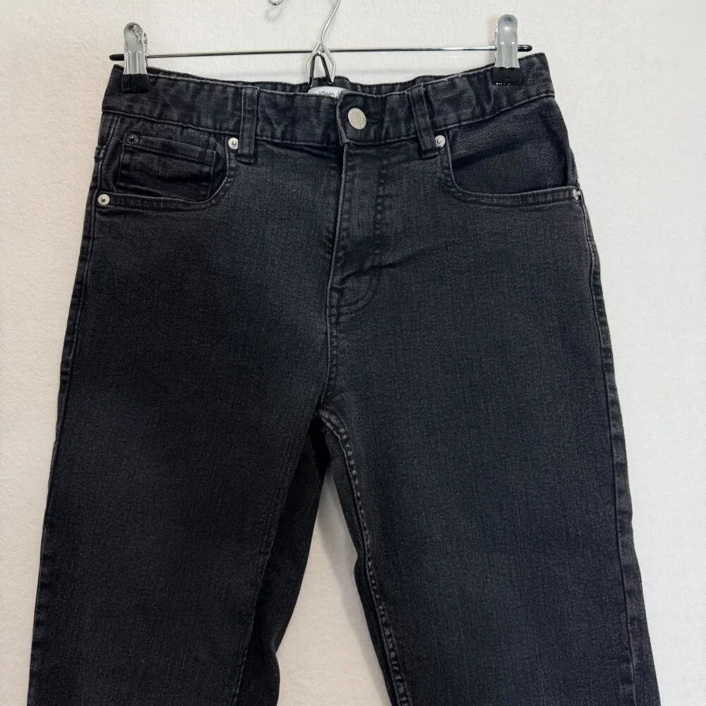 Calvin Klein Jeans Slim Straight Womens Size 16 Dark Wash Stretch Denim - Picture 5 of 14